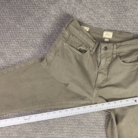 J. CREW 770 Stretch Jeans Straight Men's 32 x 32 Measures 32 x 30.5 Olive Green - Picture 13 of 14
